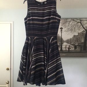 Navy patterned sun dress